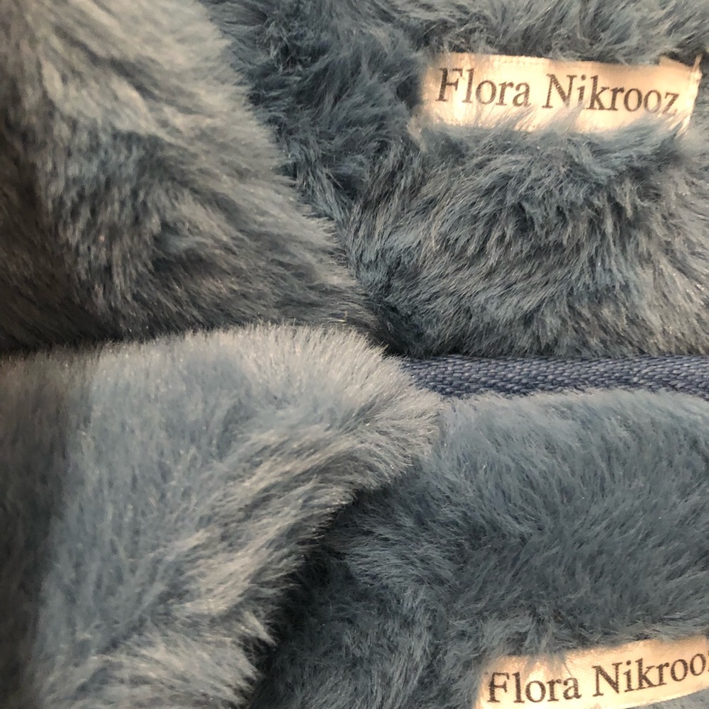 Flora Nikrooz teddy crisscross slipper. - Picture 4 of 6